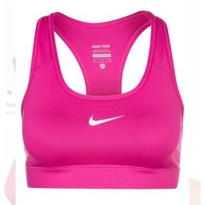 Pink nike sports bra